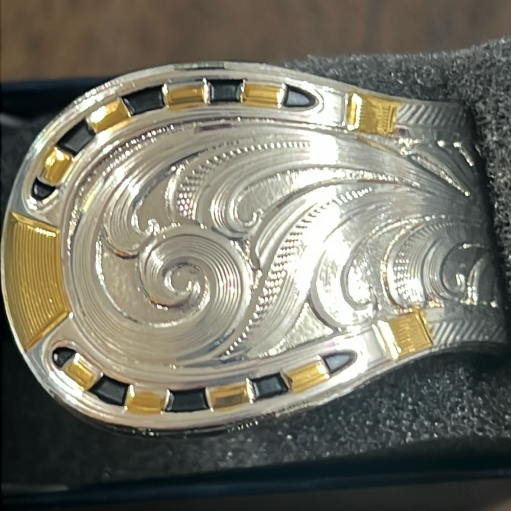 Montana Silversmiths Set In Stone Gold and Turquoise Cuff Bracelet, - Picture 10 of 16